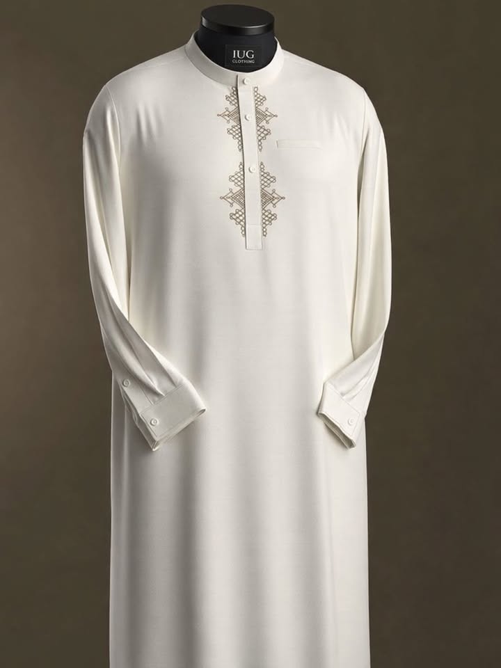 Crisp white Kaftan 